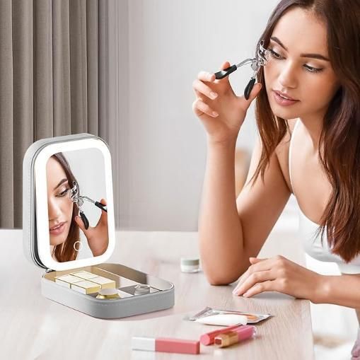 Luxury Jewelry Box with LED Mirror | Perfect Gift for Her