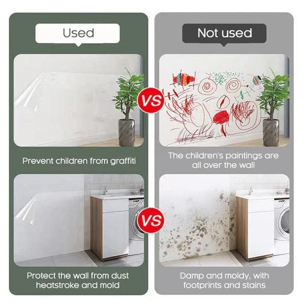 Self-Adhesive Transparent Electrostatic Wall Protection Film ,Special Offer: Buy 1 Get 1 Free!