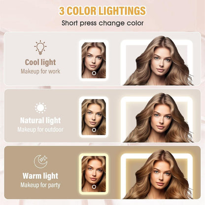 Luxury Jewelry Box with LED Mirror | Perfect Gift for Her